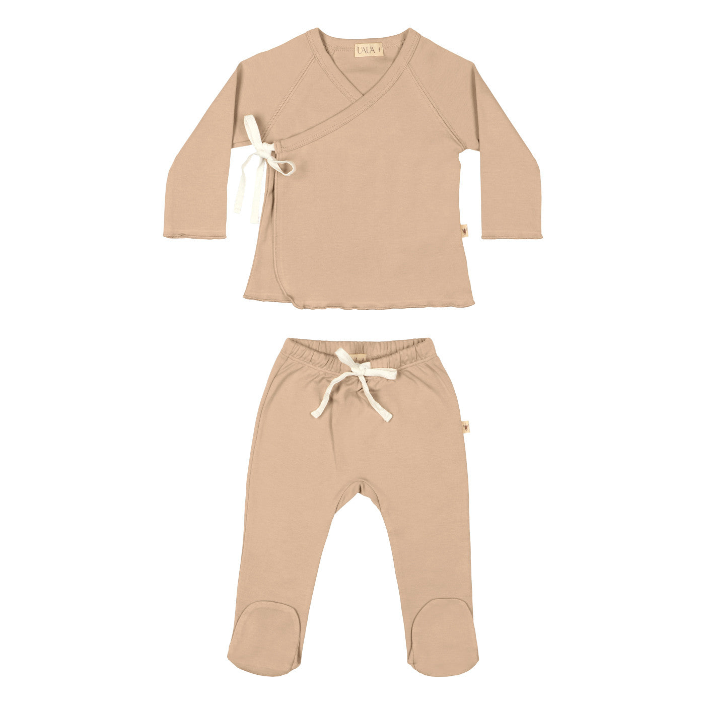 UAUA - Ruffled kimono set - 100% pima katoen