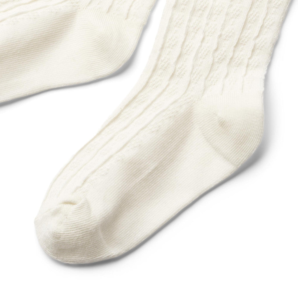 Wheat - Izzy Pointelle Tights (2-pack) - Baby Leggings