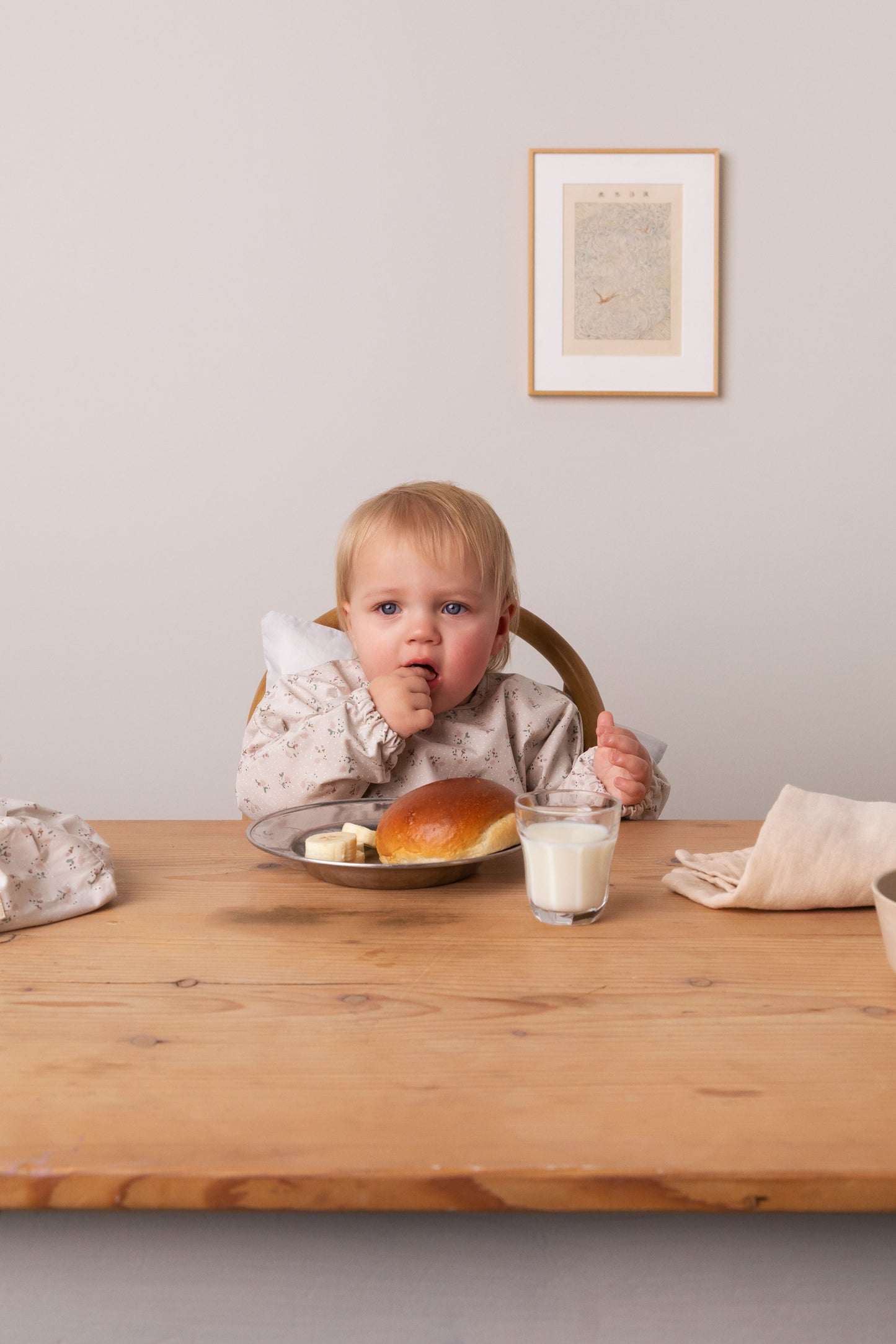 MarMar Copenhagen - Apron Longsleeve Little Acorns - Slabbetje met lange mouwen