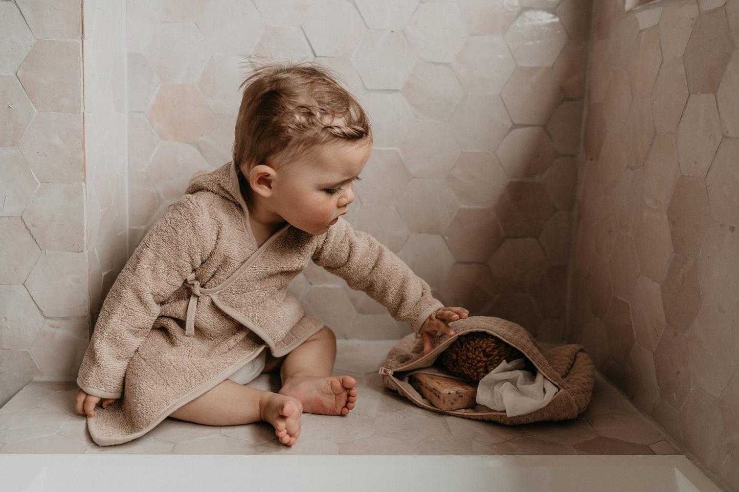 Snoozebaby - Baby Badjas - 100% biologisch katoen