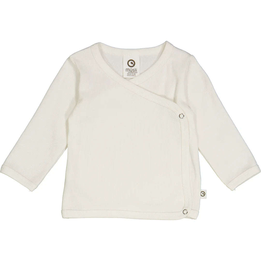 Muesli - Rib l/s cardigan - Top met lange mouwen - GOTS