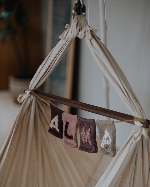SmallStuff - Knitted Letters A-M - Gebreide vlaggetjes