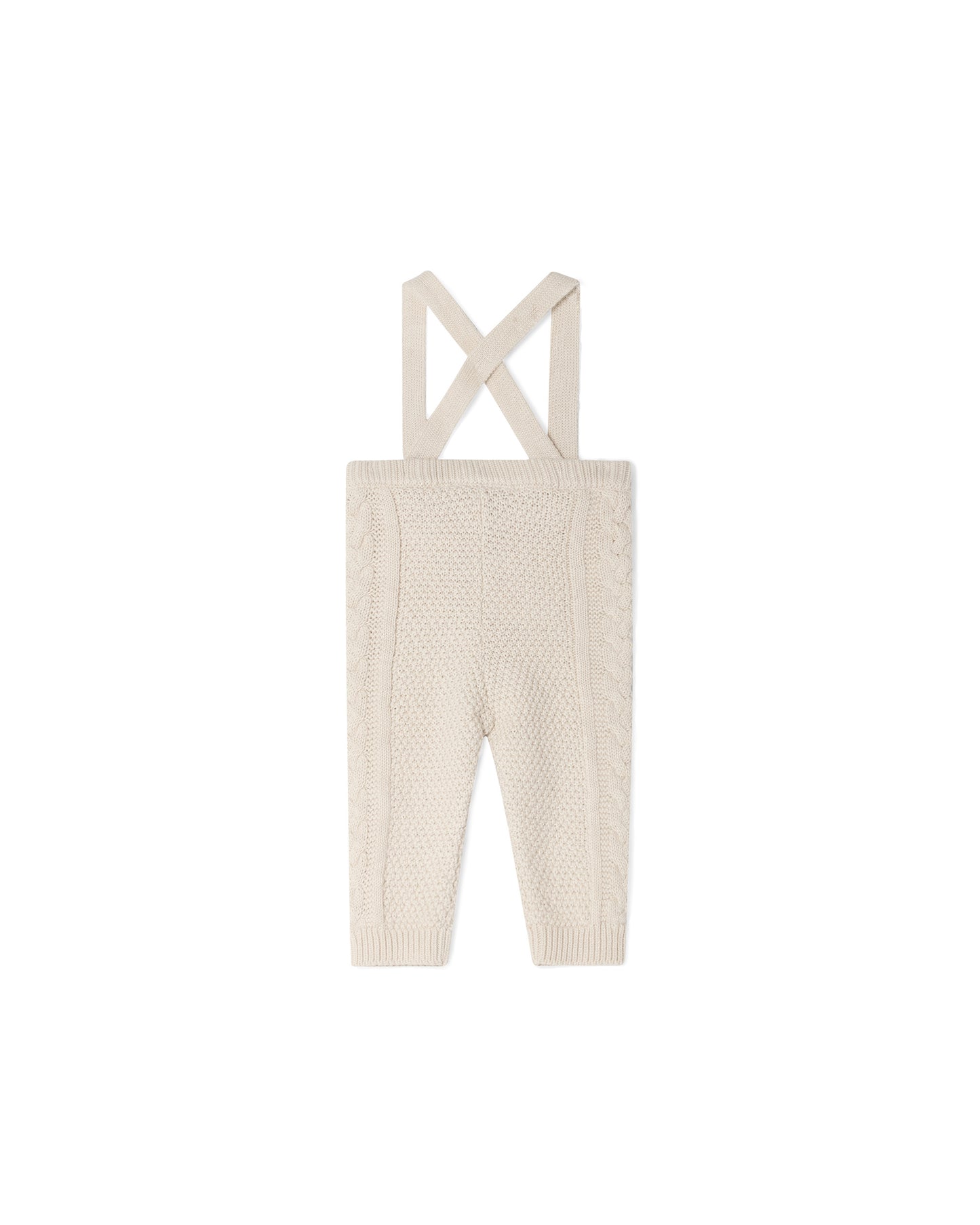 Garbo&Friends - Knitted cable trousers Ecru - Baby broekje - Biologisch katoen