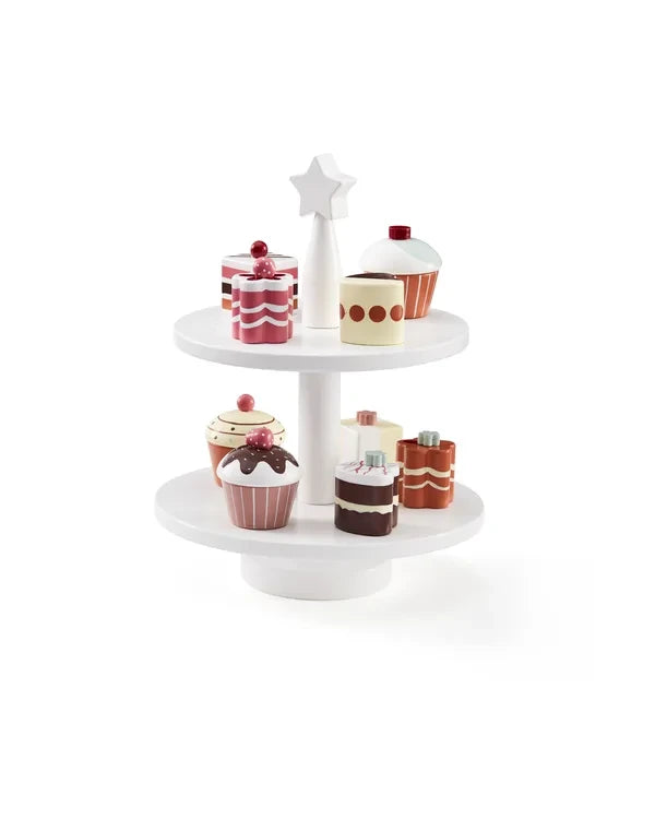Kid's Concept - Cake stand - Taart torentje - Houten speelgoed
