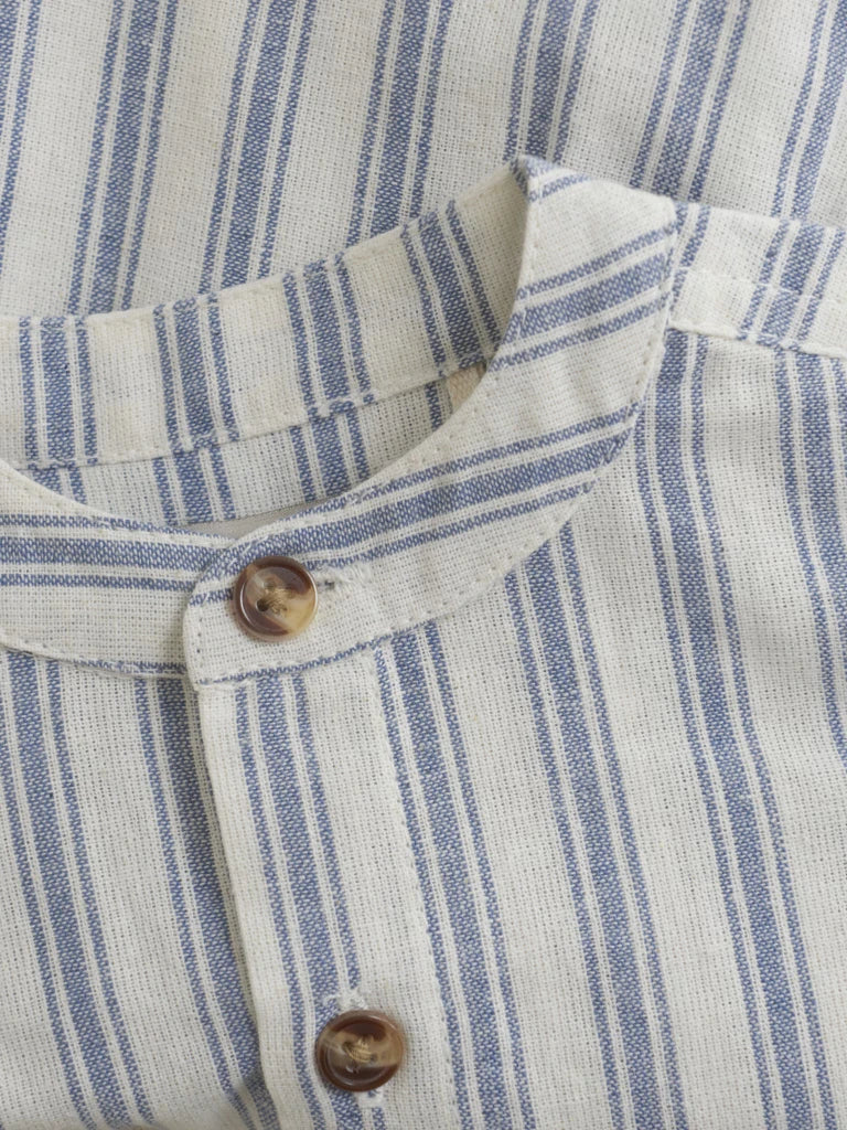 Huttelihut - Shirt LS YD Stripe - Overhemd top - 100% katoen close up