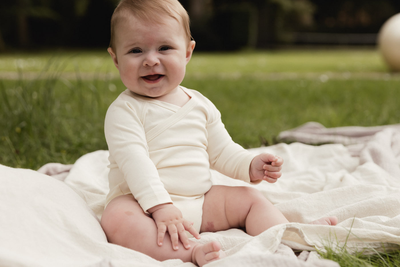 UAUA - Kimono onesie with long sleeve - Romper met lange mouwen - 100% pima katoen