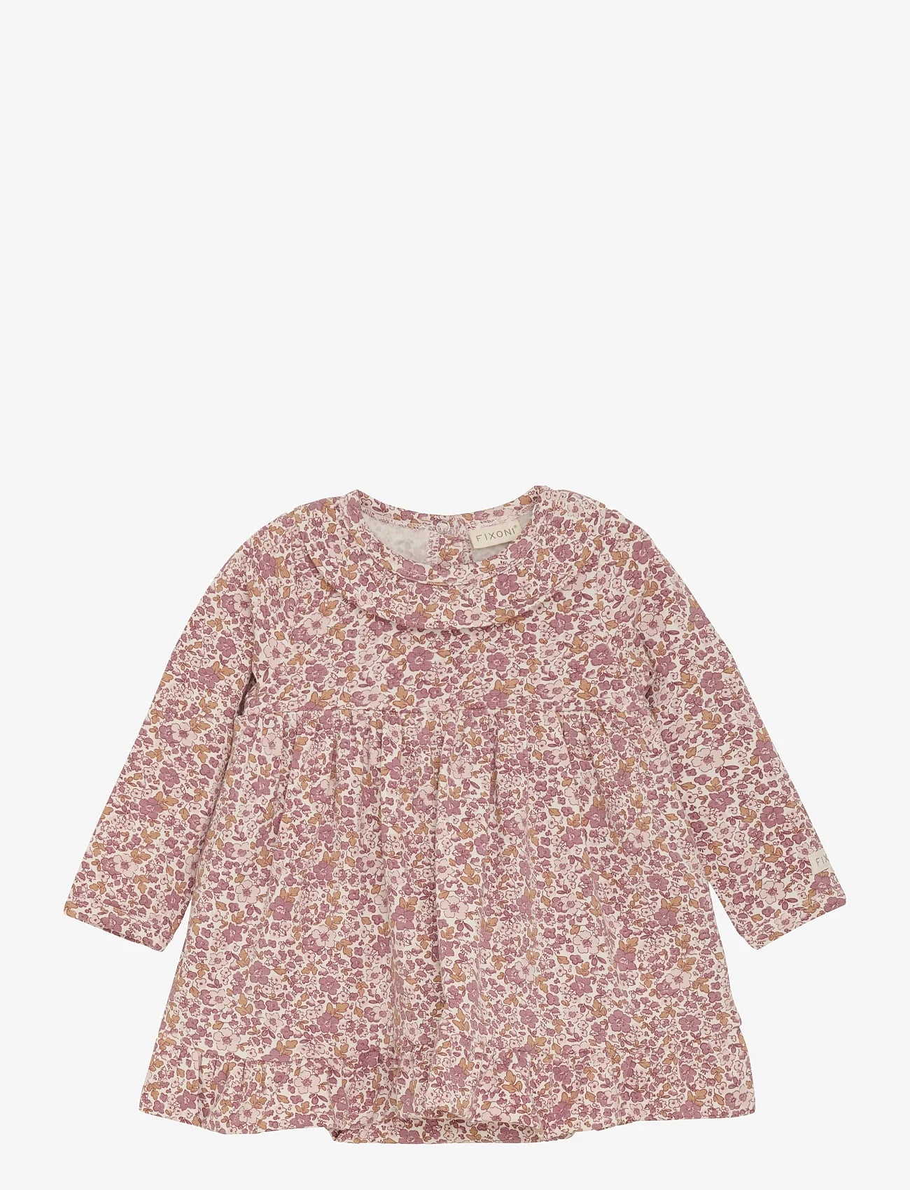 Jurkje met romper - Lange mouw - Roze - Fixoni