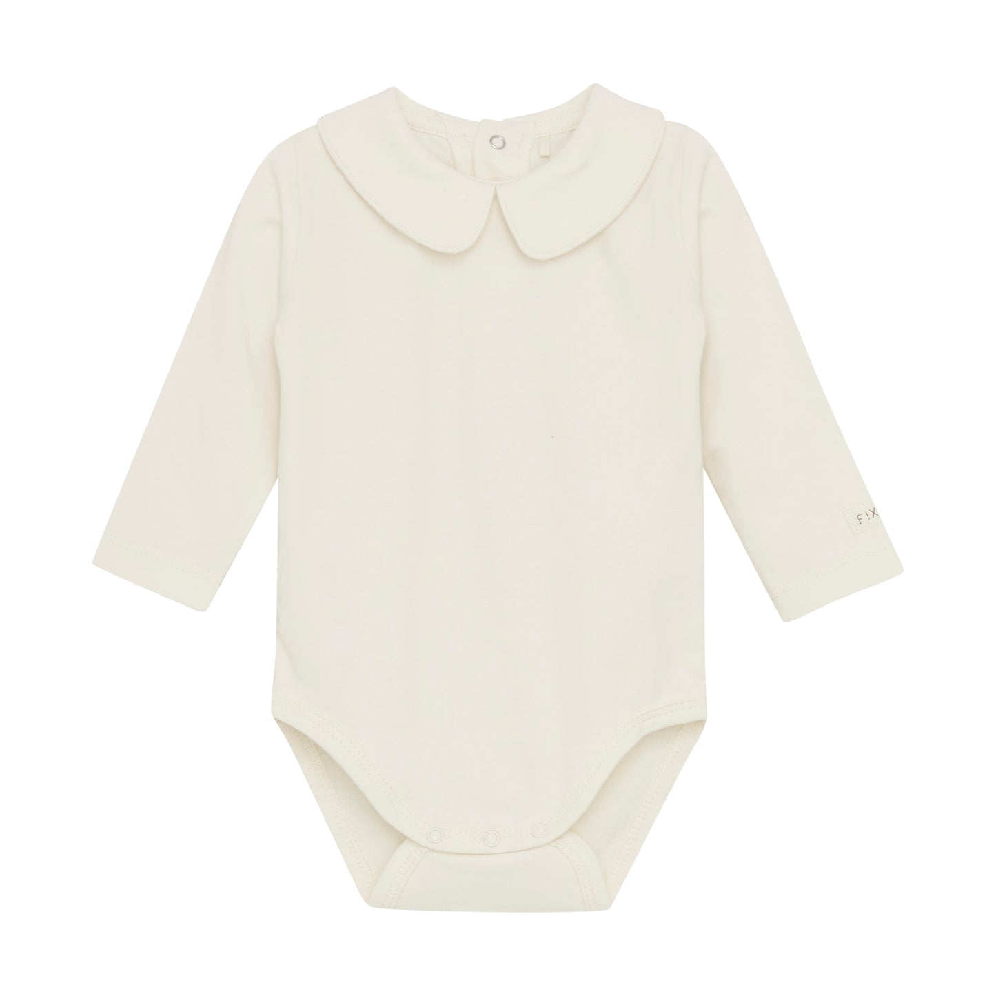 Fixoni - Body LS w. Collar - Romper - Sand - Katoen - voorkant