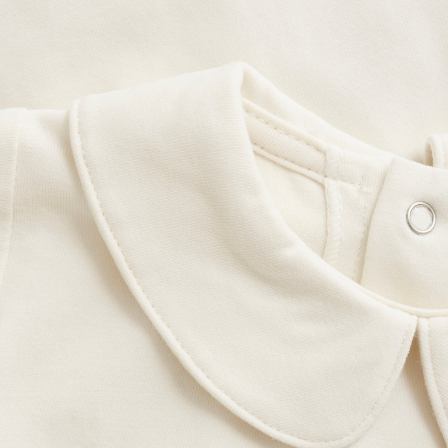 Fixoni - Body LS w. Collar - Romper - Sand - Katoen close up