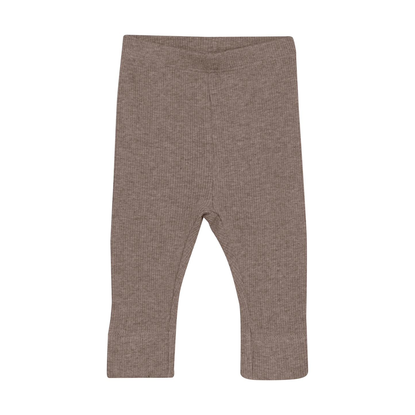 Fixoni - Leggings Melange Rib - Coffee quartz - Modal katoen voorkant
