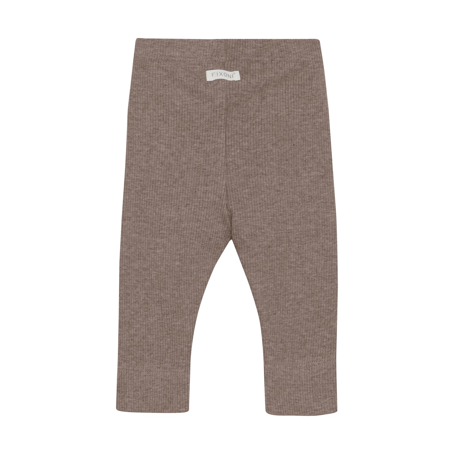 Fixoni - Leggings Melange Rib - Coffee quartz - Modal katoen achterkant
