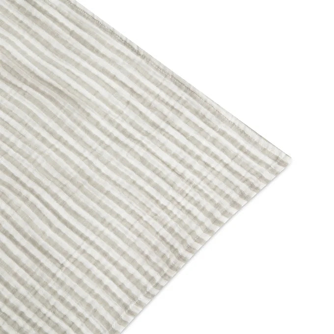 Garbo & Friends - Swaddle Blanket - Pebble Stripe - Hydrofiele doek XL - punt