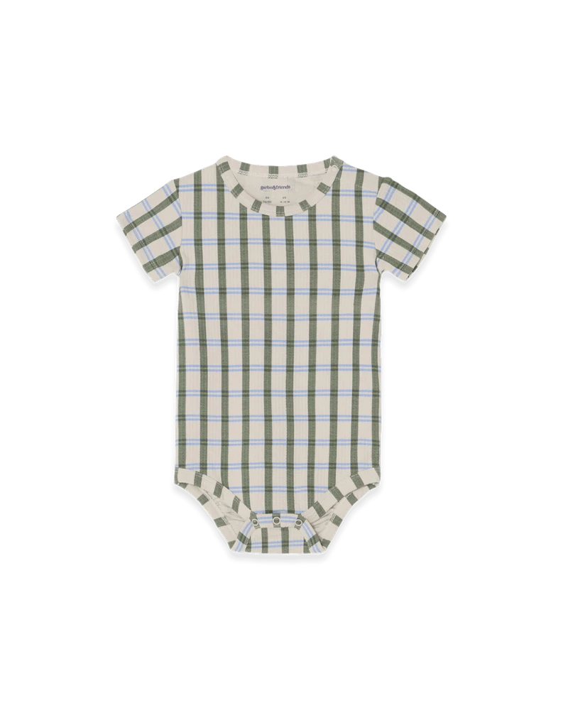 Garbo&Friends - Structured Jersey SS Body Lisboa Stripe - Romper - voorkant