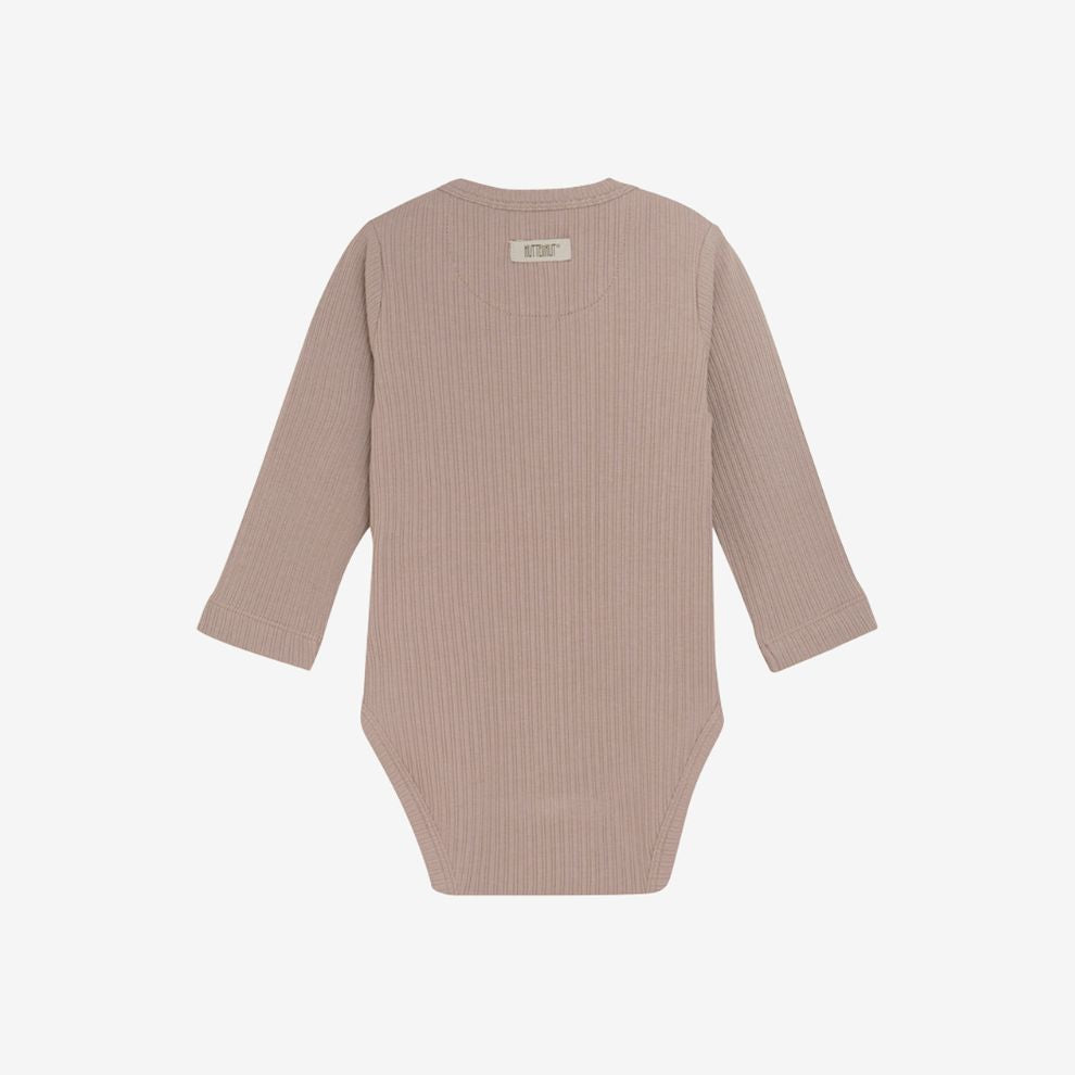 Romper lange mouw - Modal katoen - Etherea/beige - Huttelihut achter