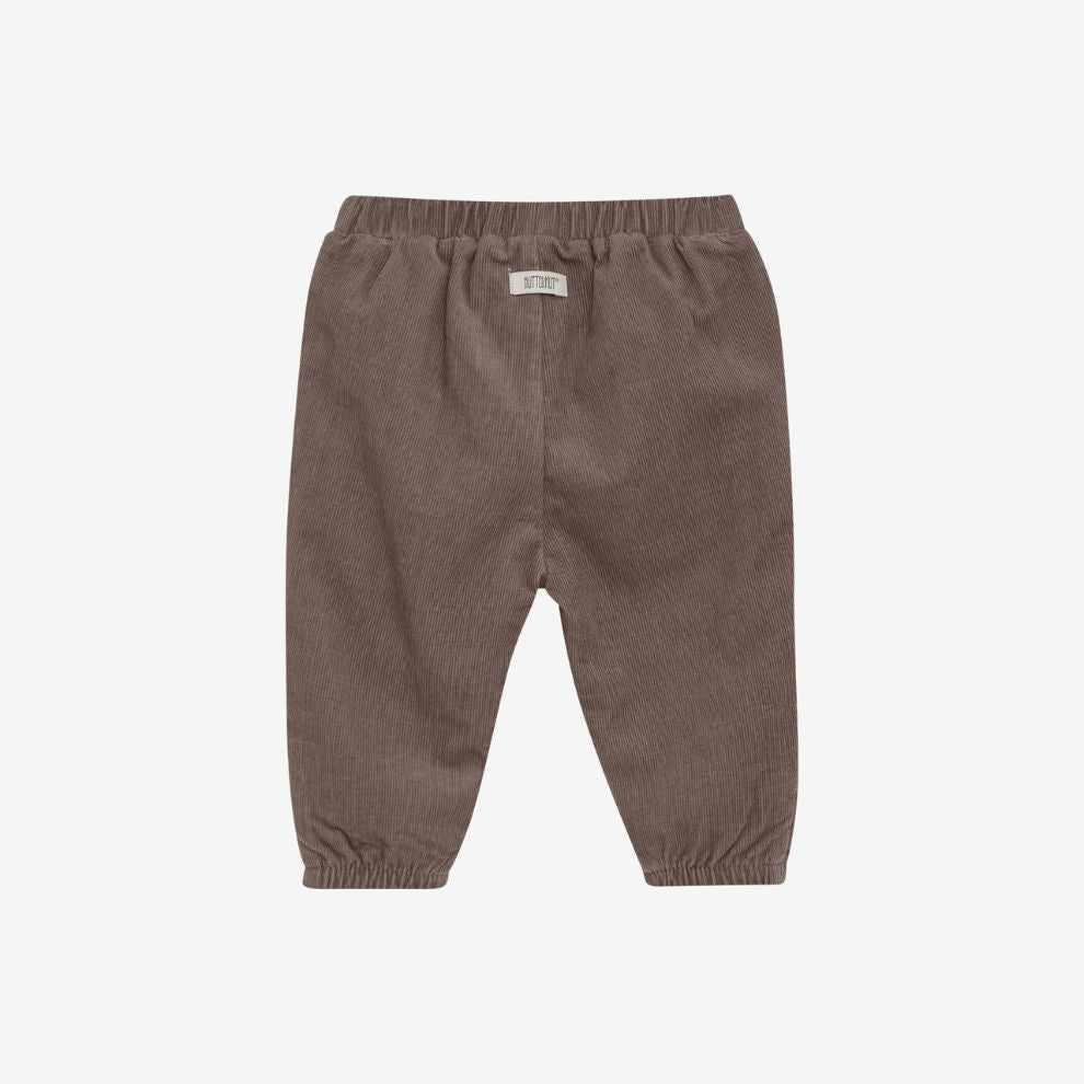 Corduroy broek - Biologisch katoen - Falcon/bruin - Huttelihut achter