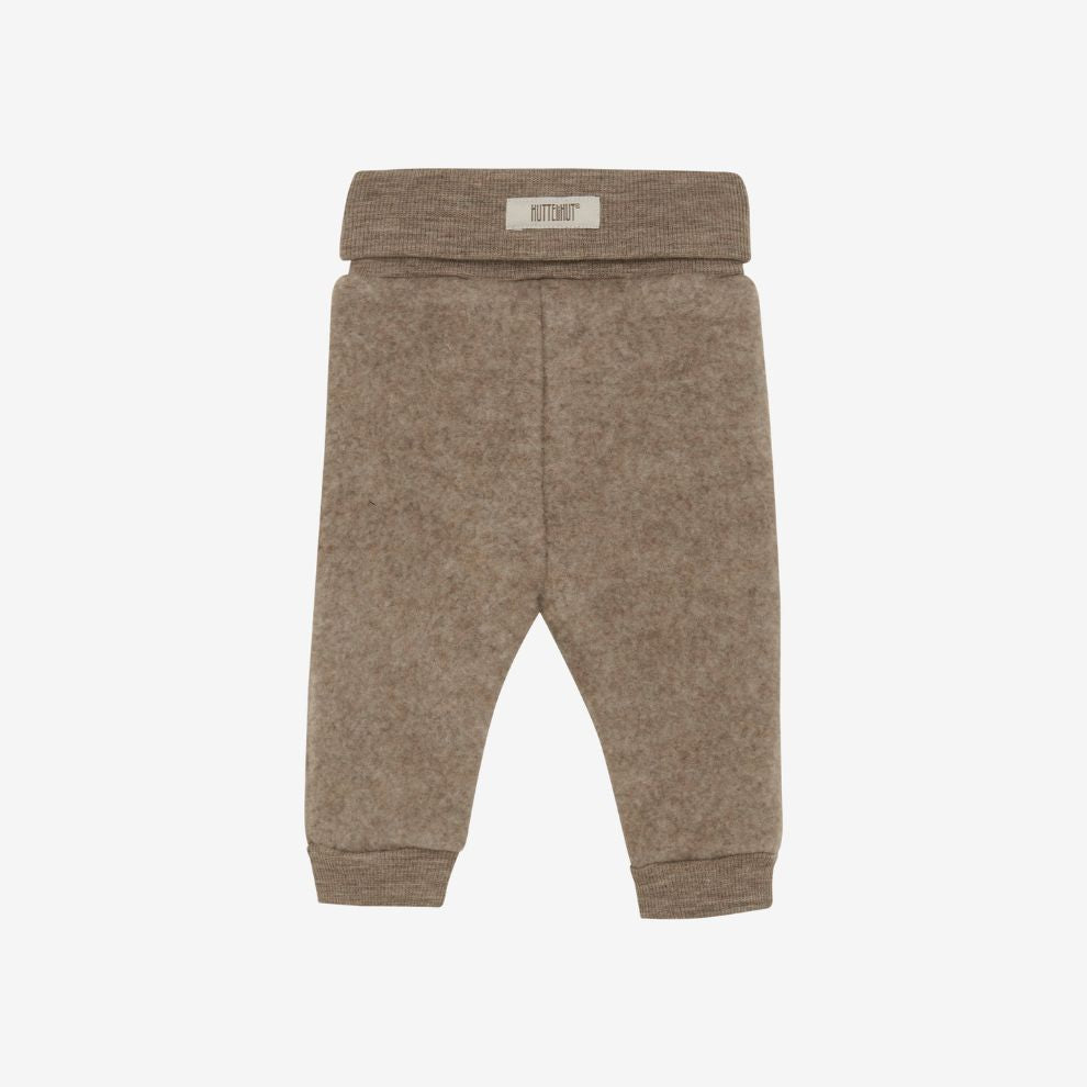 Broekje - Merino wol fleece - Savannah/bruin - Huttelihut achter