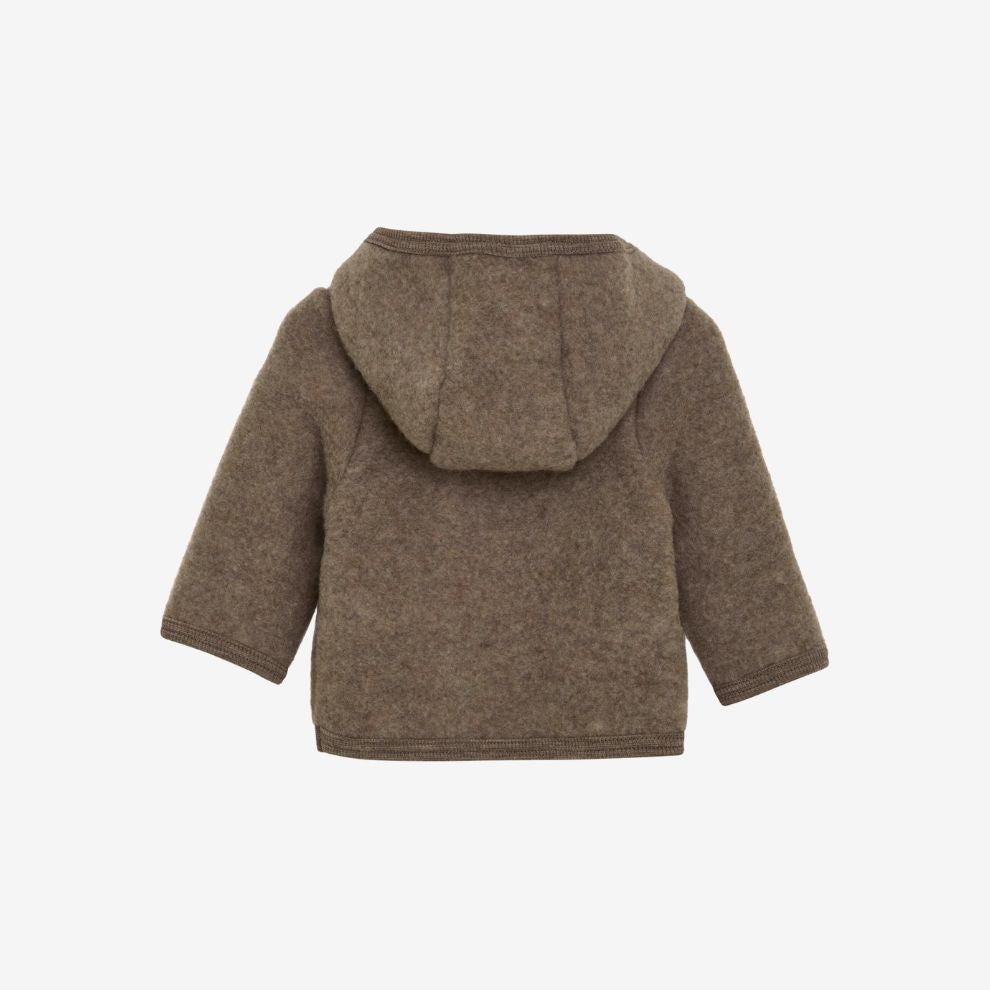 Wollen jasje - Merino wol - Savannah/bruin - Huttelihut achter