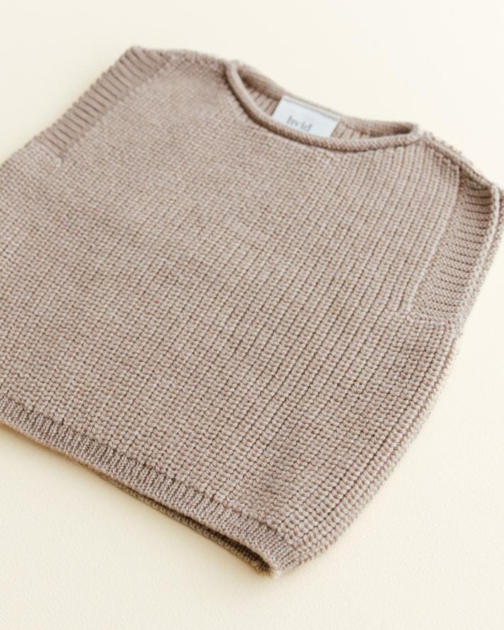 Vest Harvey - Spencer/mouwloos truitje - Sand - Merinowol - HVID