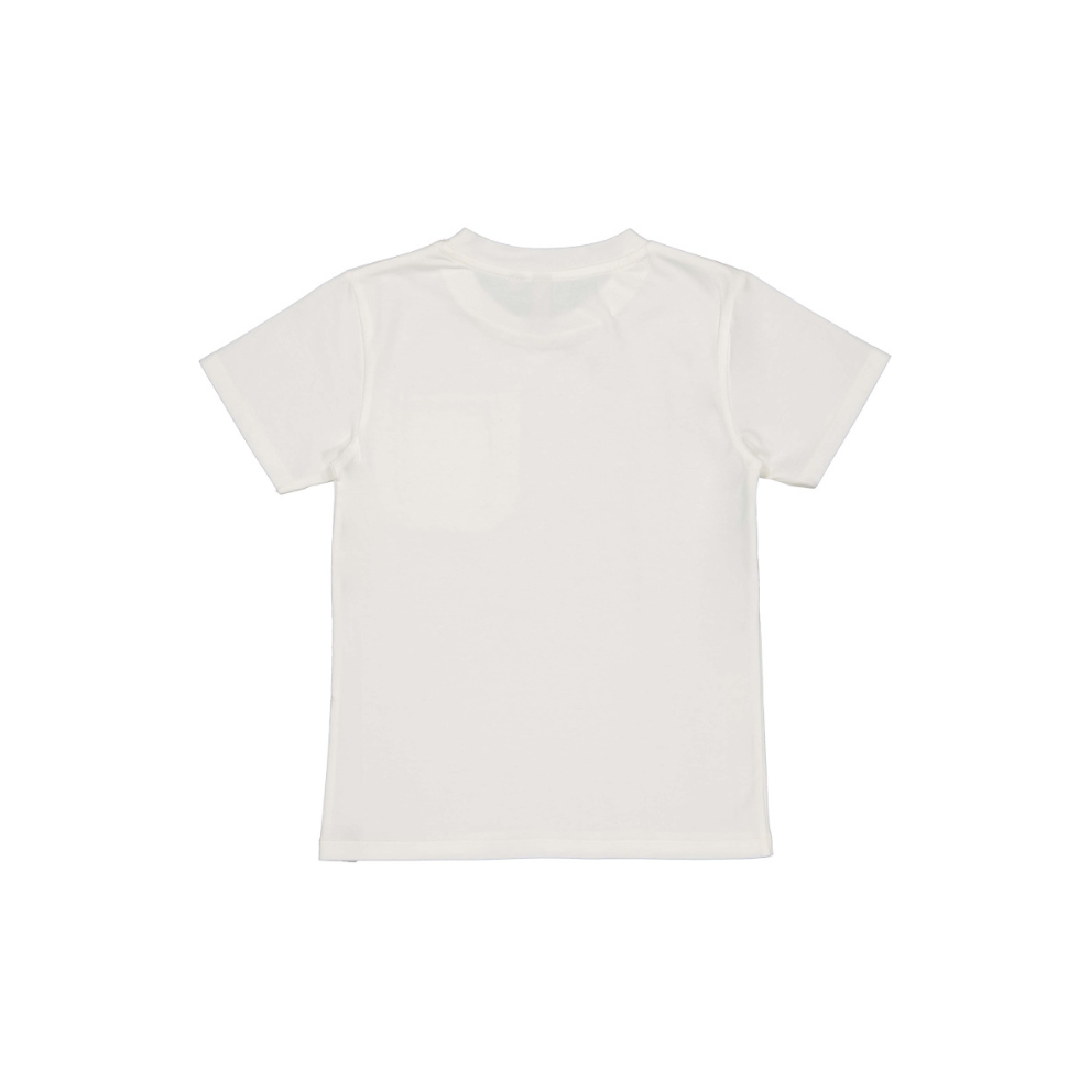 T-shirt Beike - Katoen - Wit/White Marble - Levv Labels achter