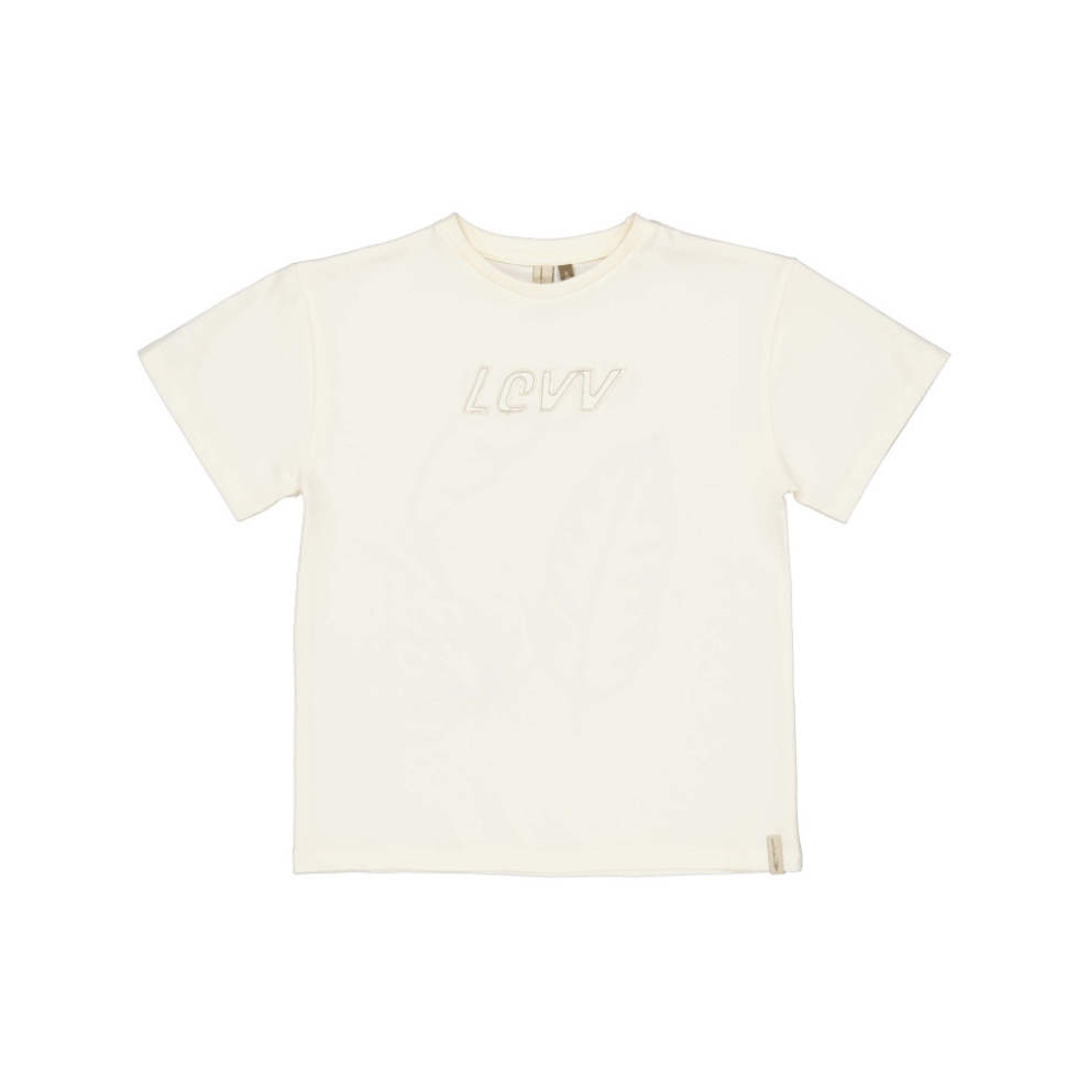 T-shirt met print Berny - Katoen - Wit/White Pearl - Levv Labels voor