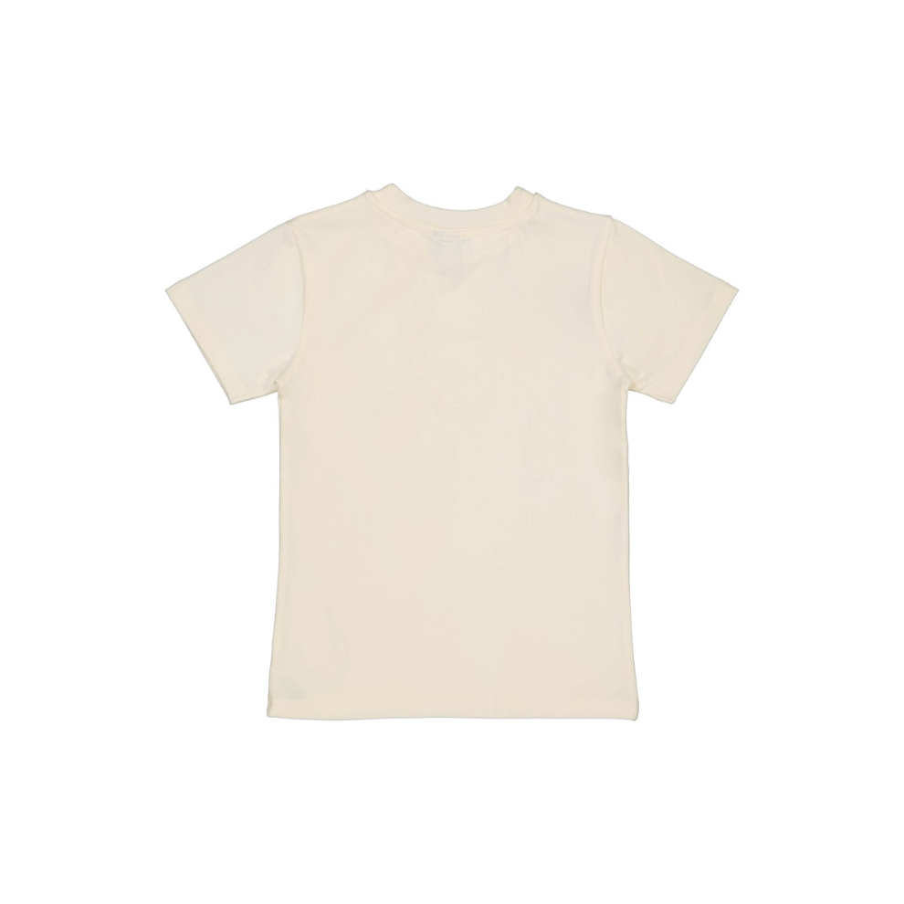 T-shirt Belle - Katoen - Wit/White Pearl - Levv Labels achter