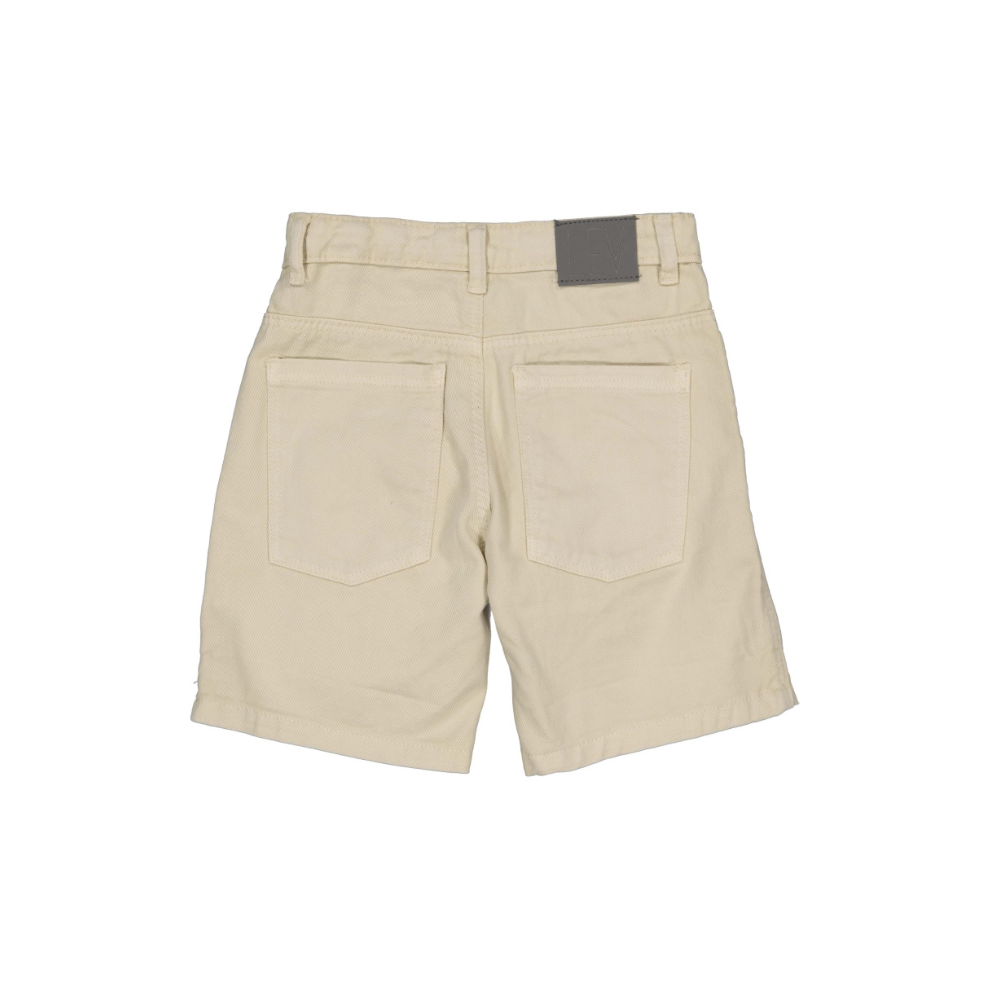 Korte Broek Bryce - Katoen - Beige - Levv Labels achter