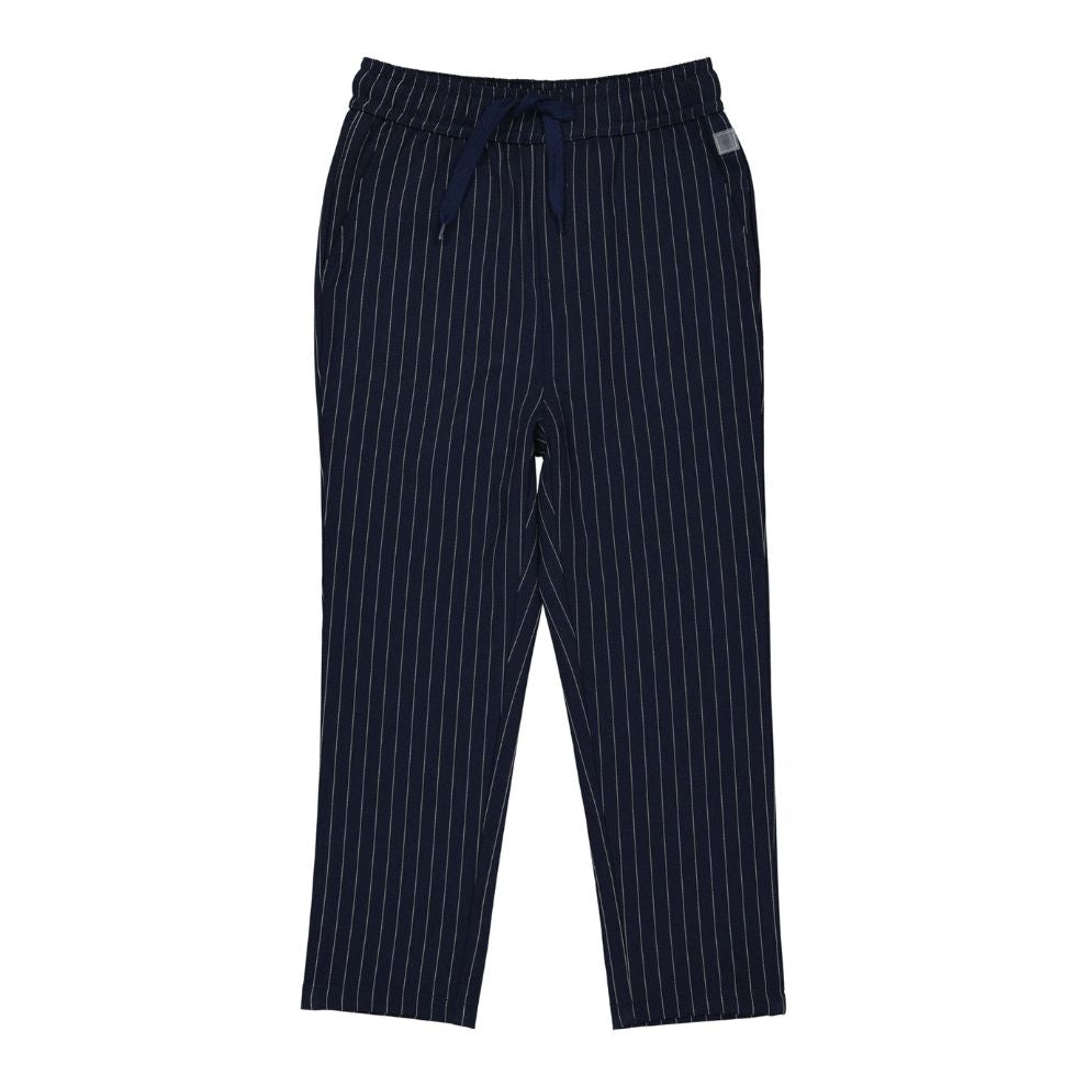 Broek Vio - Night blue/gestreept navy - Levv voorkant