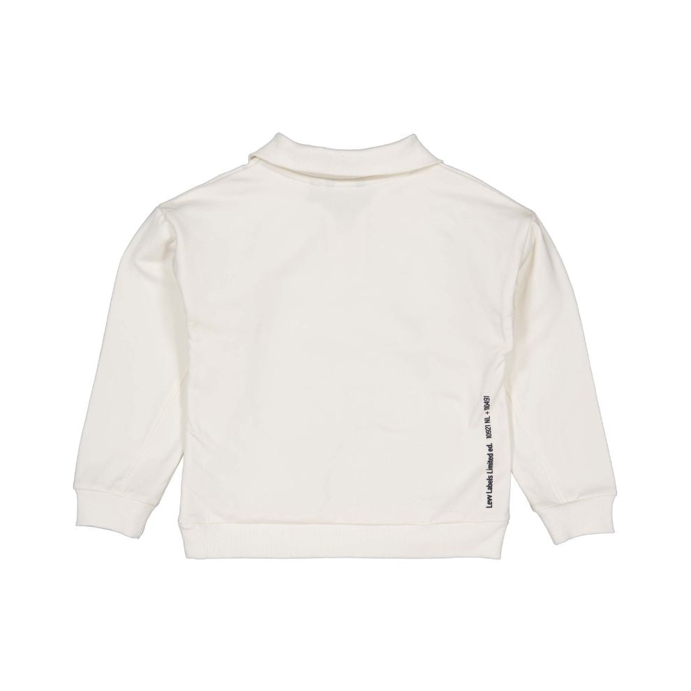 Sweater Venturo - Katoen - Cream/offwhite - Levv achterkant