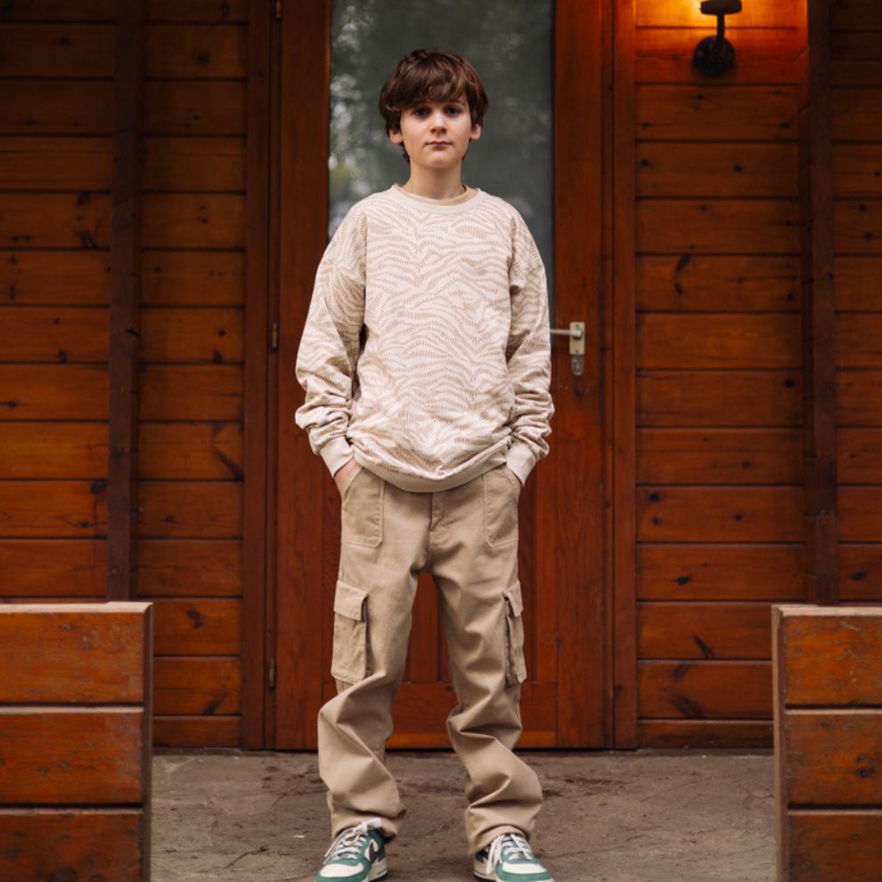 Cargobroek Tyler - Katoen - Sand/beige - Levv kind