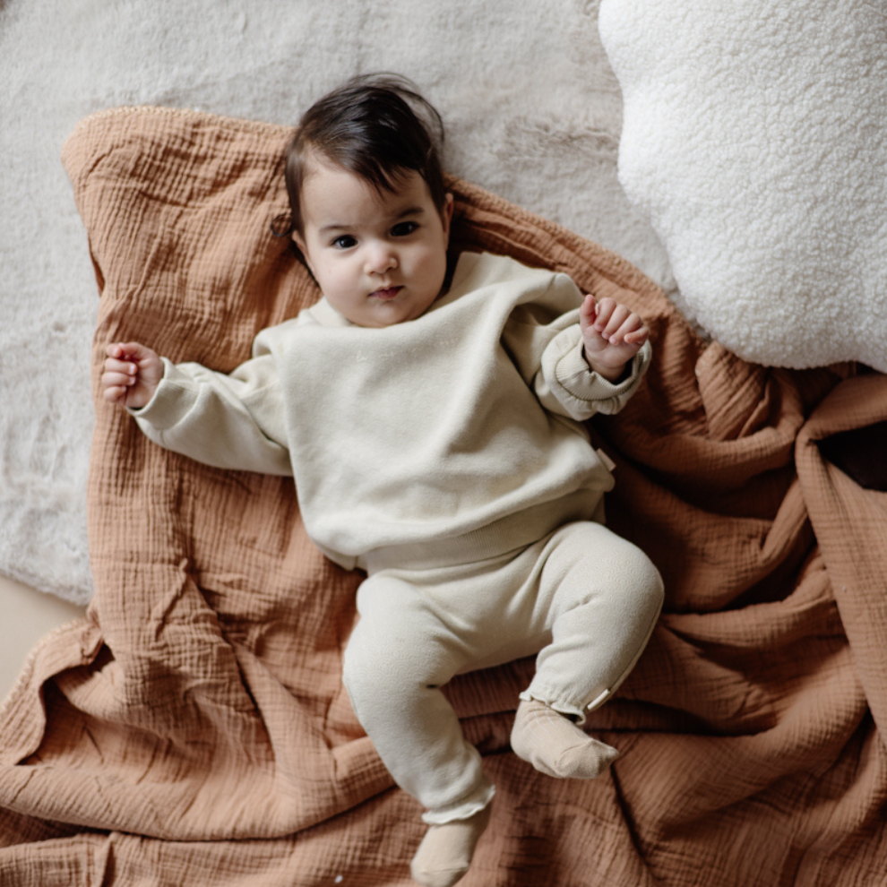 Broekje Lelie - Biologisch katoen - Beige - Levv baby