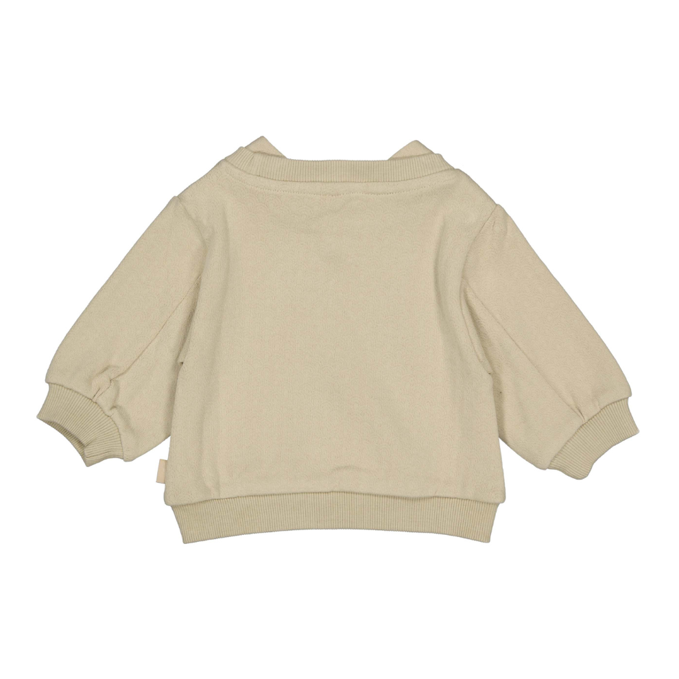 Sweater Laurie - Biologisch katoen - Beige - Levv achterkant
