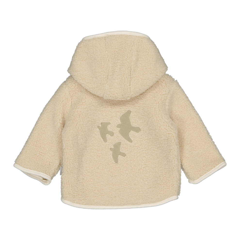 Teddy jasje Lean - Katoen - Light sand/beige - Levv achterkant