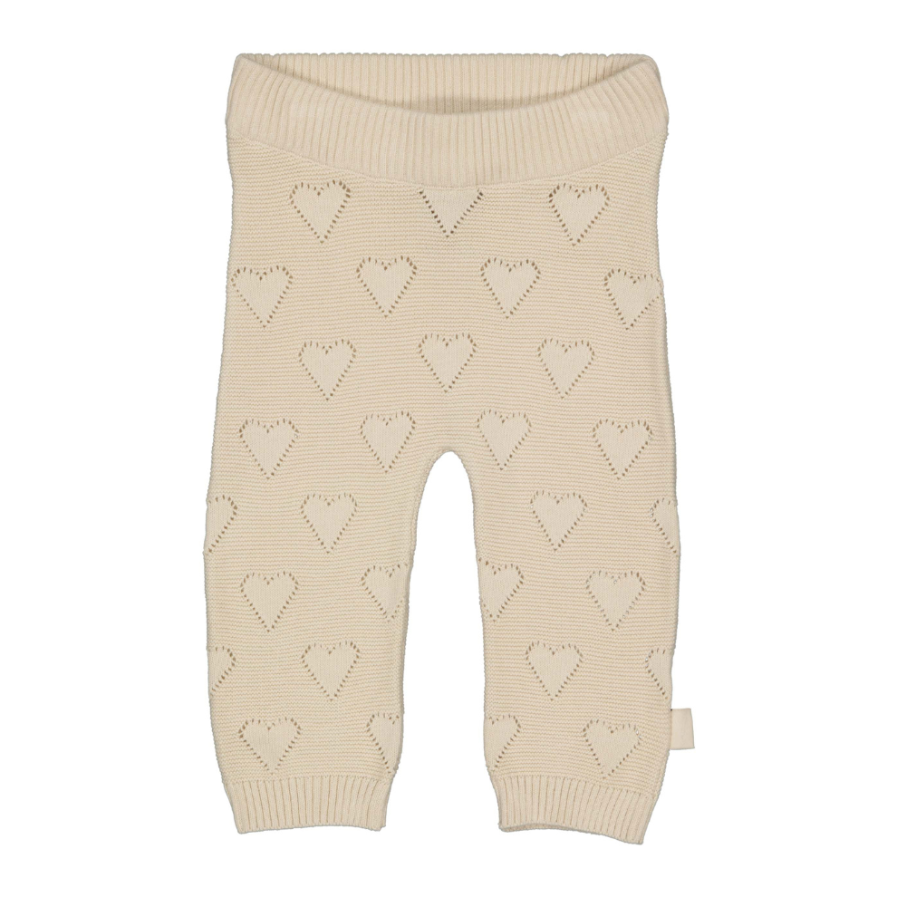 Gebreid broekje Leila - Biologisch katoen - Light sand/beige - Levv product