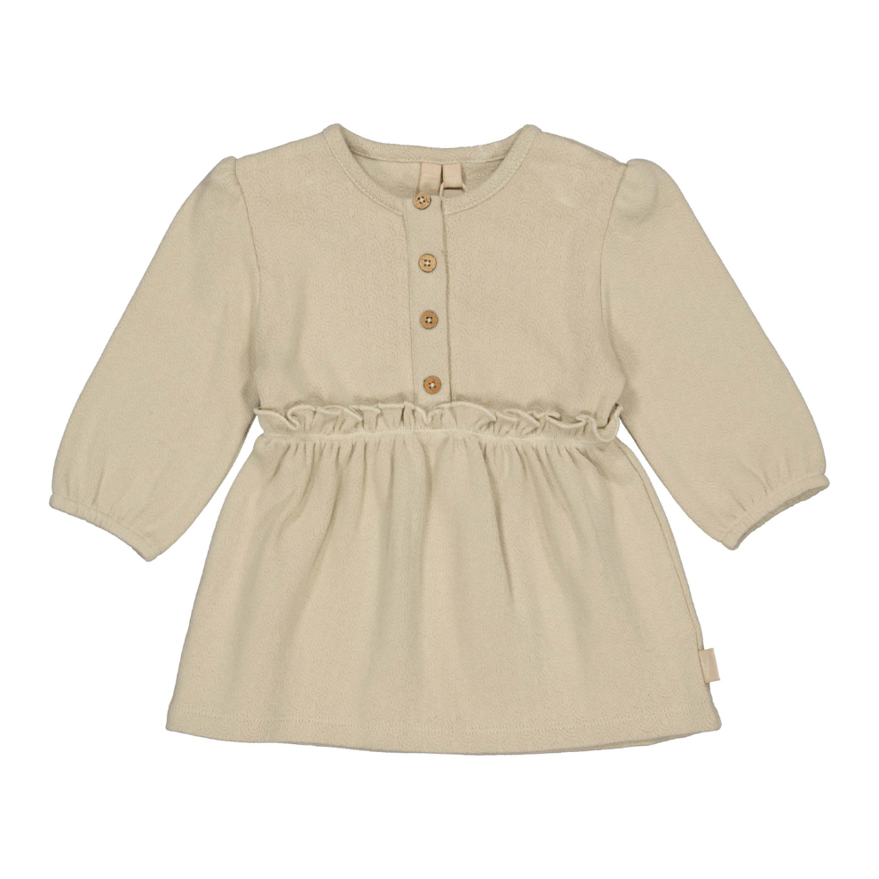 Jurkje Lara - Biologisch katoen - Beige - Levv voorkant