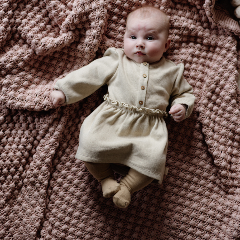 Jurkje Lara - Biologisch katoen - Beige - Levv baby