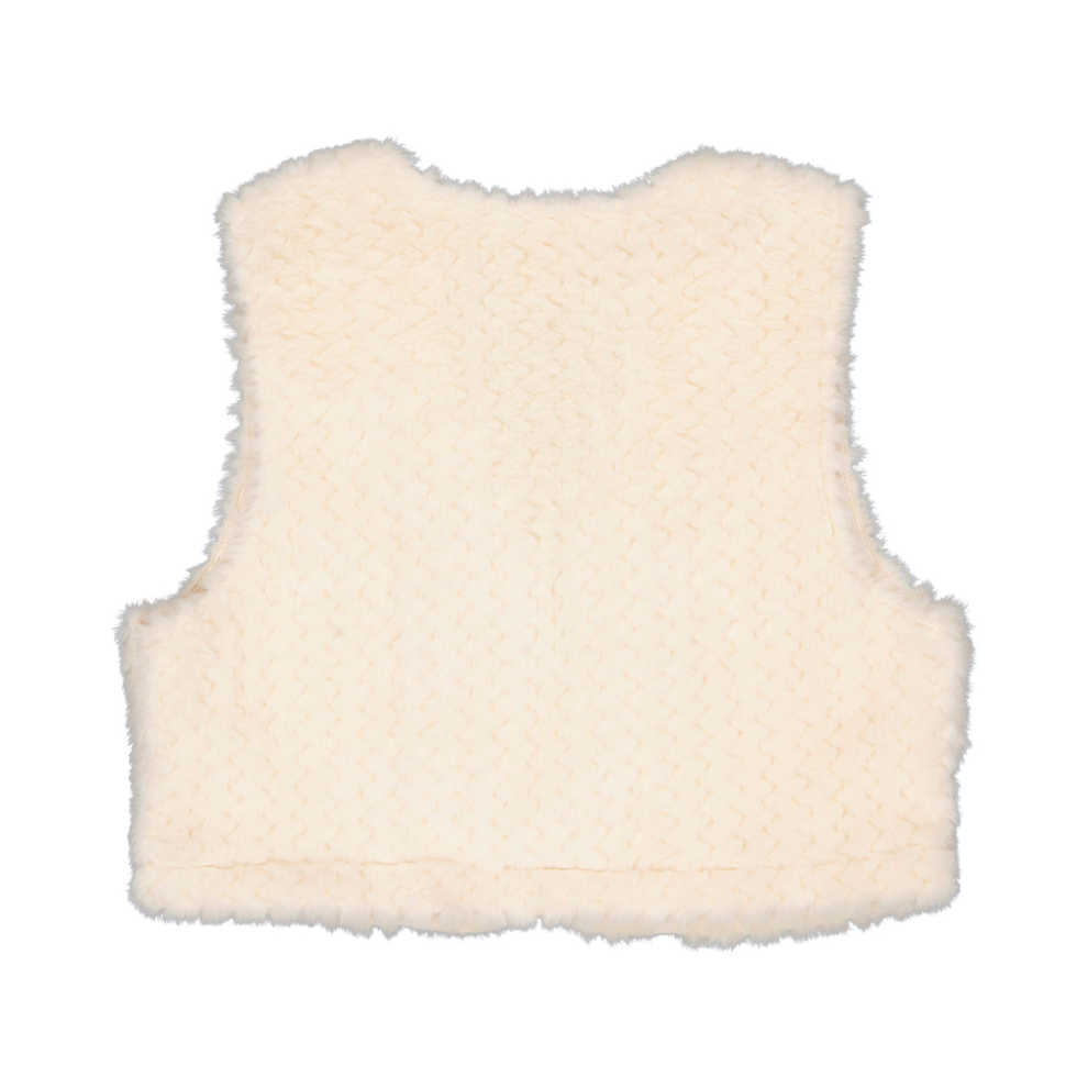 Gilet Viola - Polyester - Light taupe/offwhite - Levv achterkant