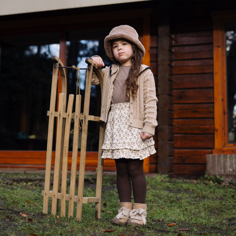 Vest Verena - Katoen - Dark sand/beige - Levv kind