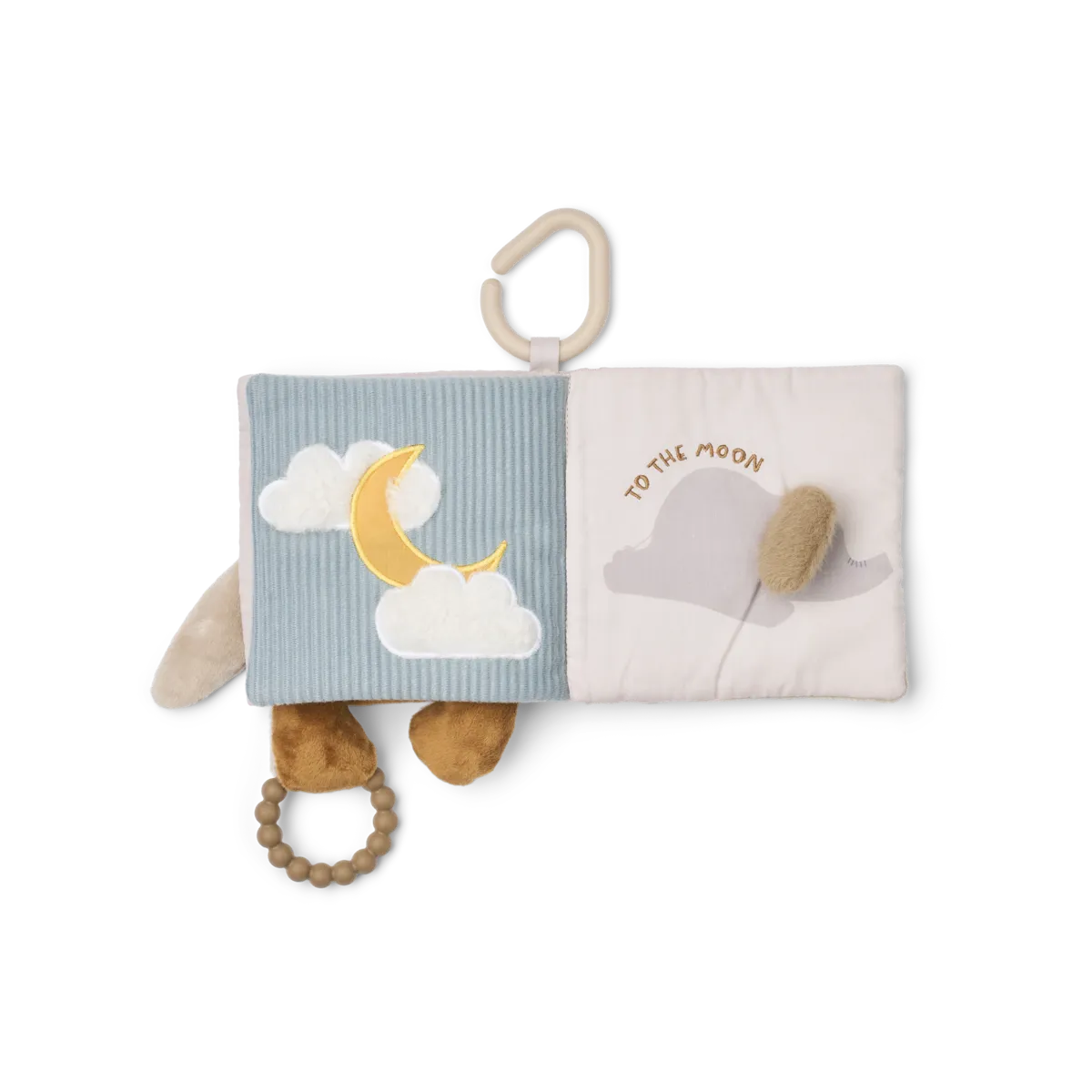 Activity boekje met bijtring en spiegel - Wagenhanger baby - Fey classic - Liewood moon
