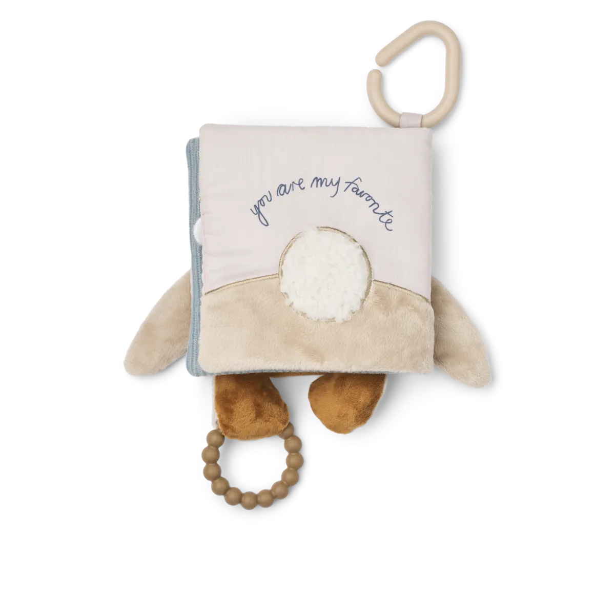 Activity boekje met bijtring en spiegel - Wagenhanger baby - Fey classic - Liewood achterkant