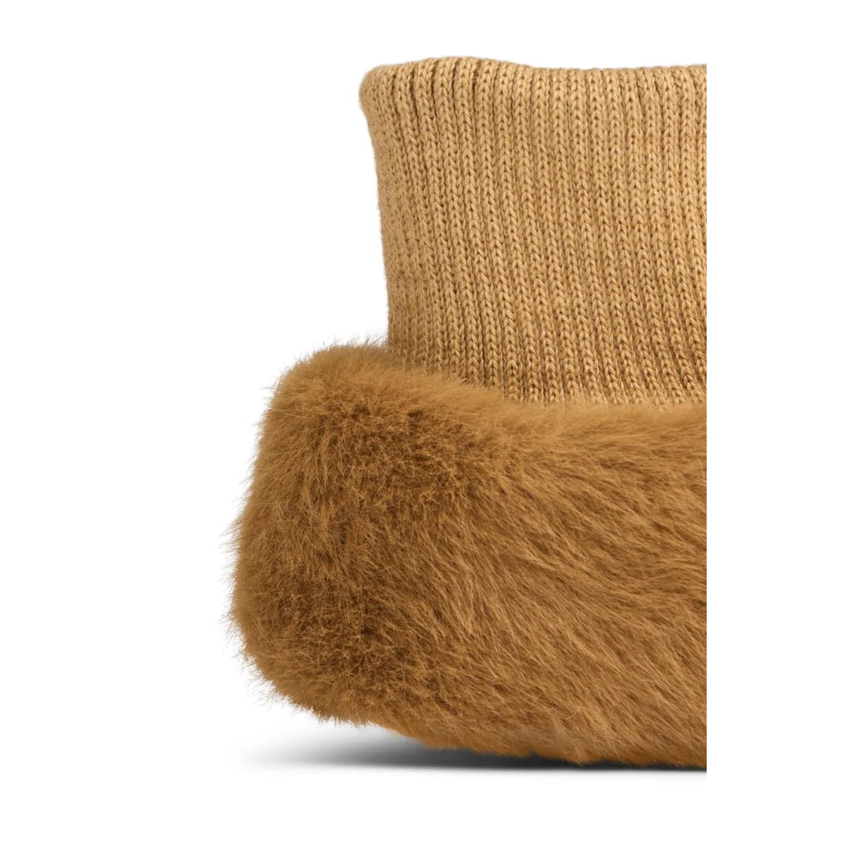 Baby Beer Sloffen - Beth Bear Pluche Pantoffels - Gerecycled polyester - Liewood- achteraanzicht - close up