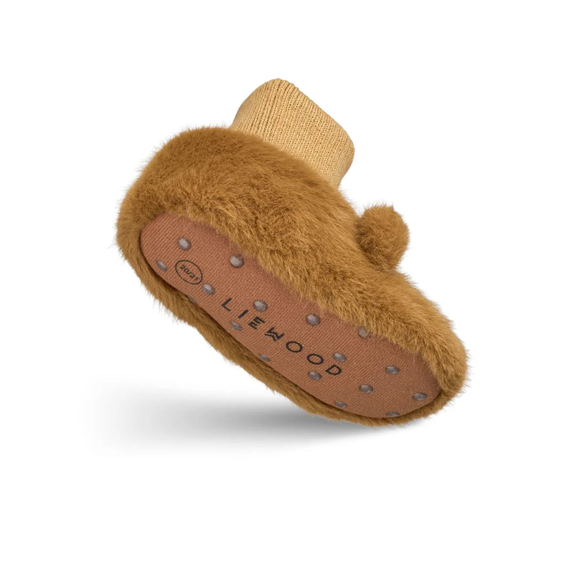 Baby Beer Sloffen - Beth Bear Pluche Pantoffels - Gerecycled polyester - Liewood- onderaanzicht