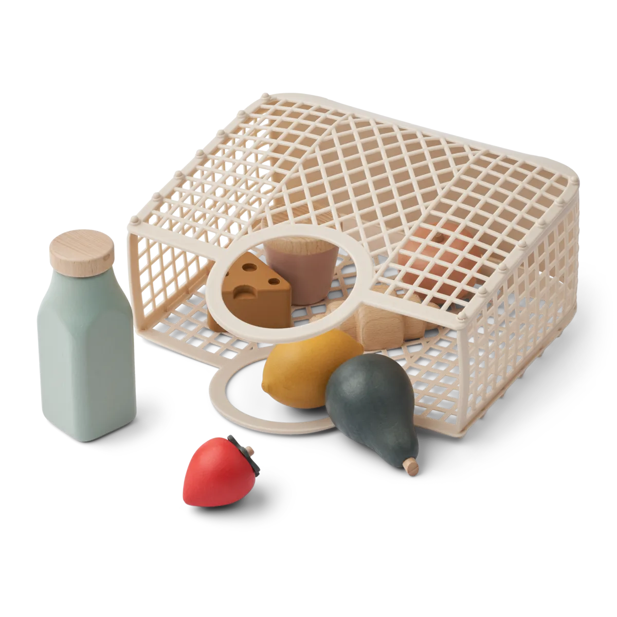 Speelgoed boodschappenset - Florin - Mandje met houten etenswaren - Liewood product