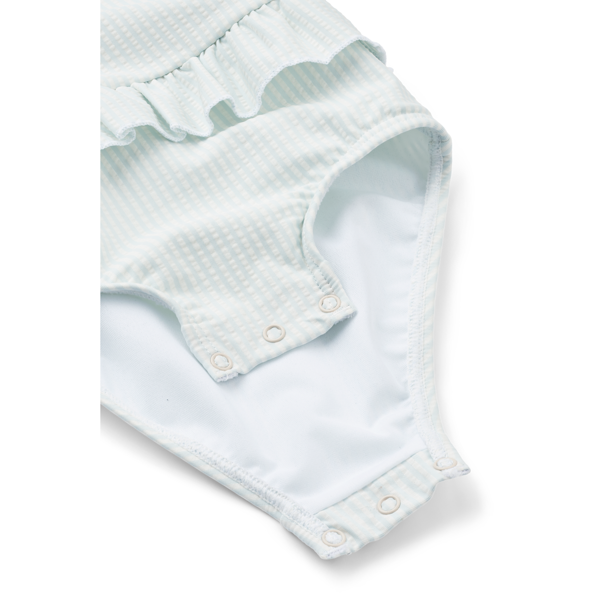 Liewood - Amina Baby Stripe Swimsuit - Zwempakje - SPF 40+ - onderaanzicht - close up