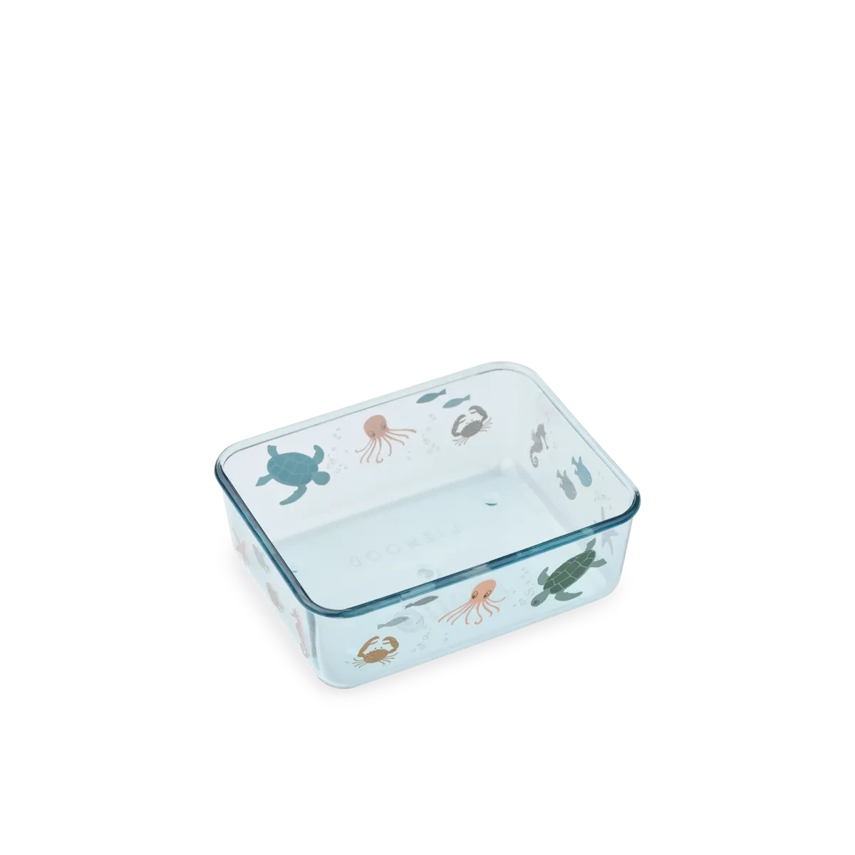Liewood - Ako Tritan Snack Box - Broodtrommel - Tritan - binnenzijde sea zee