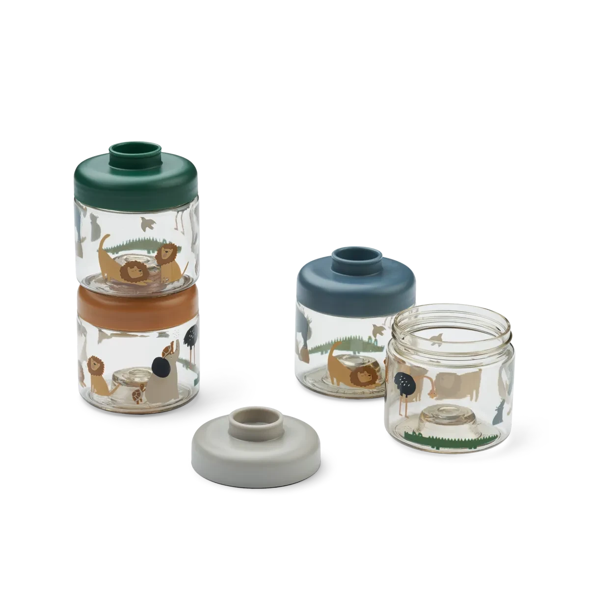 Liewood - Baby Food Tritan Boxes 4-Pack - Voedseltoren- Tritan