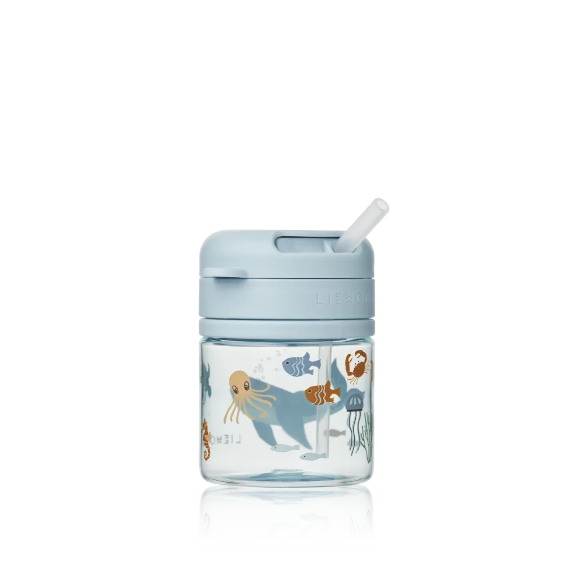 Liewood - Pavia Tritan Straw Cup 280ml - Drinkbeker met rietje - zee