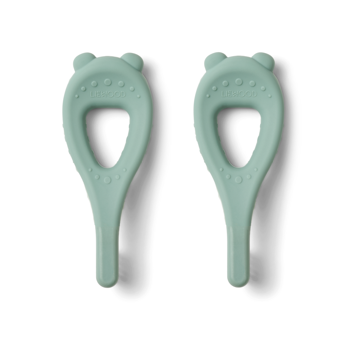 Liewood - Janelle Toothbrush 2-Pack - Baby Tandenborstels - peppermint - achteraanzicht