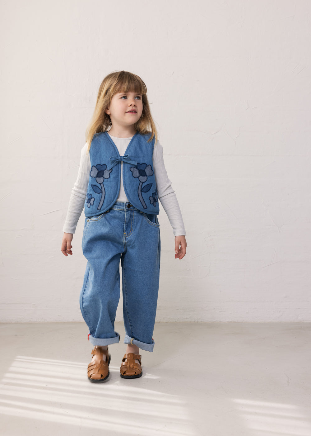 Gilet Joyce - Katoen - Light Denim/Blauw - MarMar Copenhagen kind