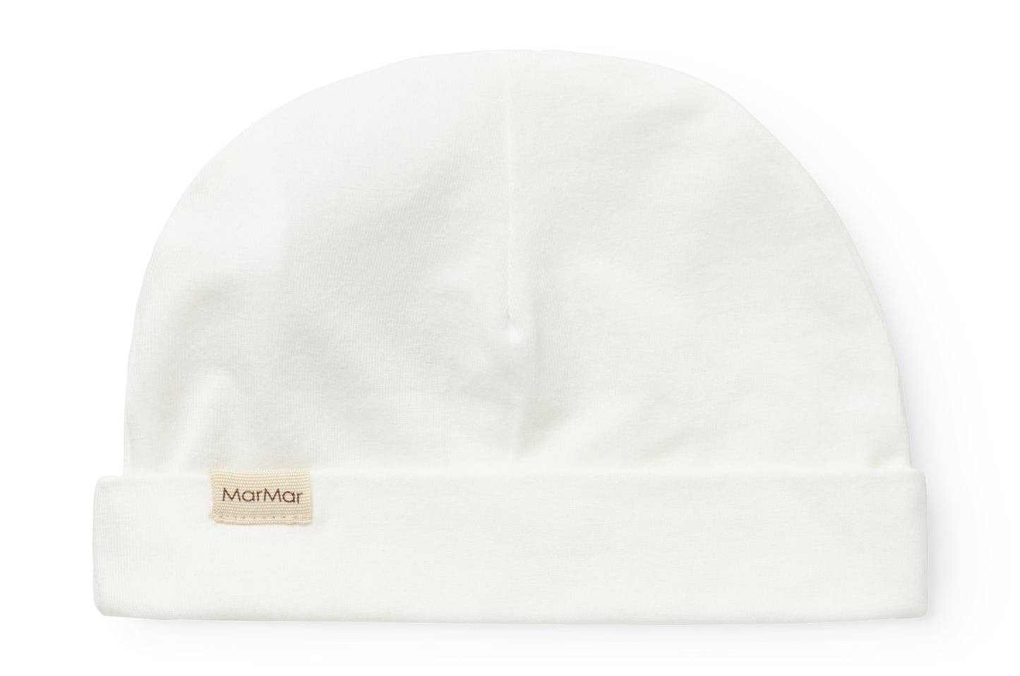 MarMar Copenhagen - Aiko Modal Beanie - - Gentle white - Baby Mutsje - Wit - Modal Katoen - vooraanzicht