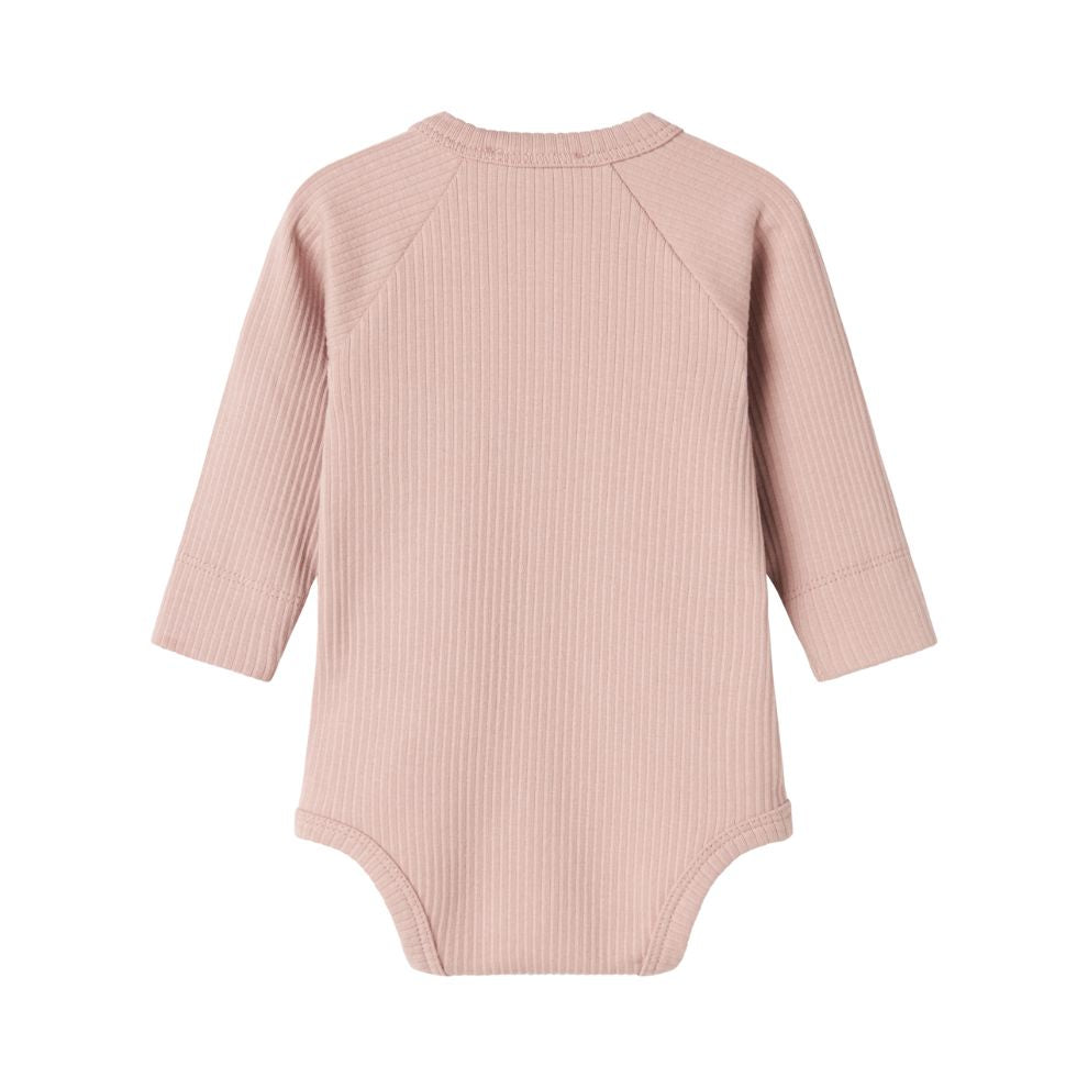 Romper Bruno - Biologisch katoen/modal - Faded rose - Marmar Copenhagen achterkant
